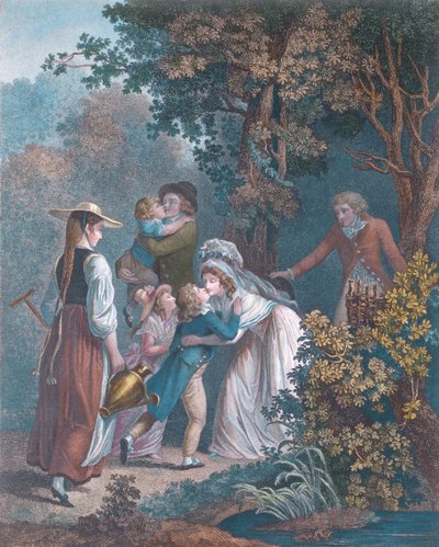 Elysium, rytina Augustin Le Grand od Jean-Frederic Schall